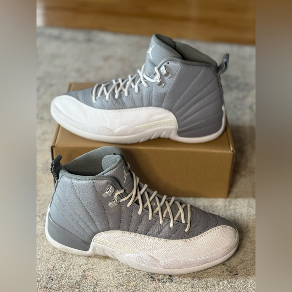 Nike Air Jordan 12 Stealth Men’s 10 | Grey White | Very Good Condition